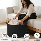 115L Extra Large Blanket Basket, Woven Rope Laundry Basket Hamper - Image 4
