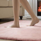 Ashler Faux Fur Rug, Ultra Soft Faux Rabbit Fur, 4 x 6 Feet Rectangle, Machine - Image 6