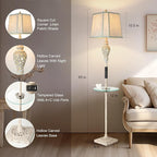 LuxSight Collection Rustic Floor Lamp, Living Room Lamps - Image 3