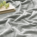 BEDELITE Fleece Blanket Soft Plush Twin Size Blanket Light Grey 60"x80" | Ultra - Image 4