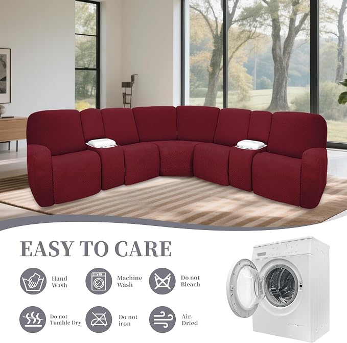 100% Waterproof Sectional Recliner Couch Covers - Image 8