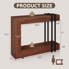 Einhomn 42.5" Console Table Behind Couch, 2-Tier Narrow Entryway Table - Image 2