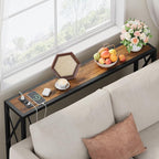 Gewudraw 41.8" Console Table, Narrow Behind The Couch Table - Image 6