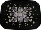 February Mountain Mother of Pearl Folding Table Handmade Bedroom Table - Image 2