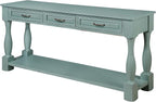 Knocbel Long Antique Entry Console Table - Image 13