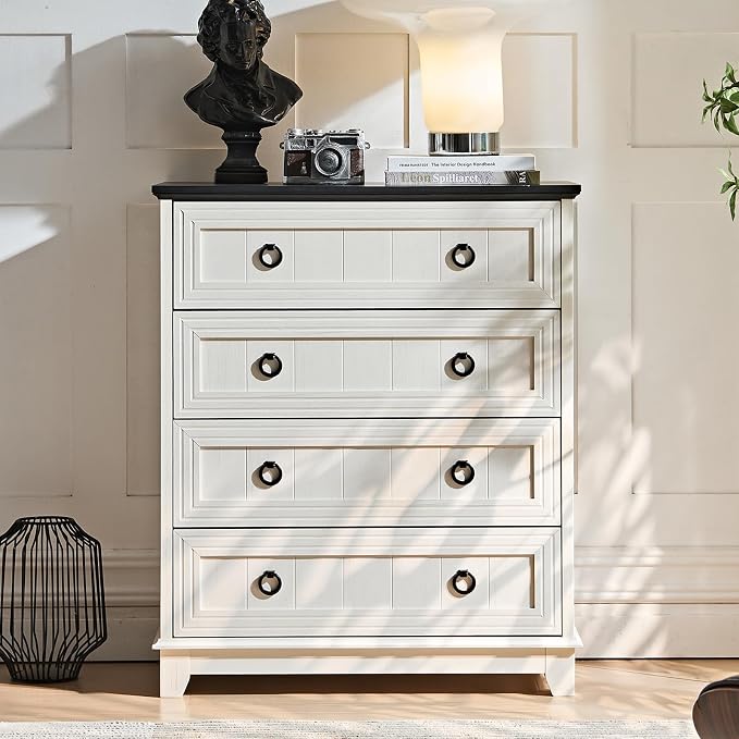 Joaxswe Farmhouse 4 Drawer Dresser - Image 3