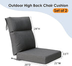 Unimatta Outdoor High Back Chair Cushion Seat Pads, 44 x 21 Inch - Image 5