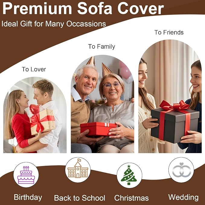 VClife Boho Couch Covers for Sofa, XXL Couch Cover for Oversized Sofa, - Image 6