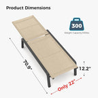 Patio Chaise Lounge Set of 2 - Image 3