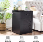 SOOWERY Nightstands Set of 2, Nightstand - Image 7