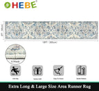 HEBE Hallway Runner Rug 2'x10', Washable Non Slip Kitchen Rug Runner | Soft - Image 2