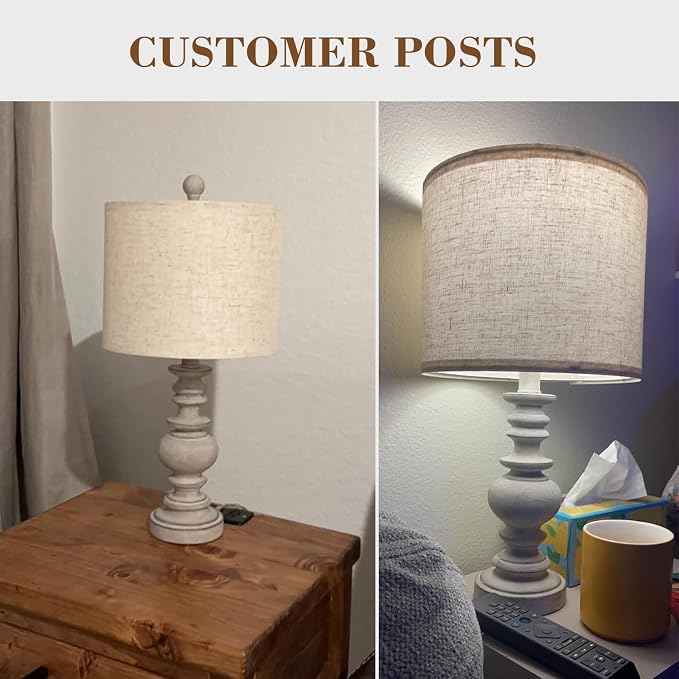 BOBOMOMO Tradition 20" Rustic Table Lamp Set of 2 - Image 5