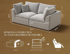 ohllob 78.9" Loveseat Sofa, Cloud Boneless Couches - Image 2