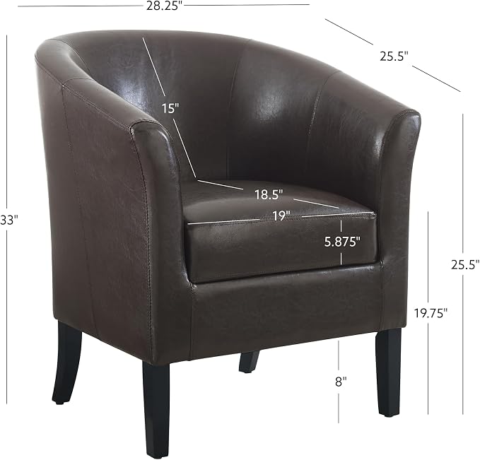 Linon Home Dcor Linon Home Decor Simon Club Chair - Image 3