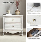 HULALA HOME Solid Wood End Tables Set of 2 - Image 3