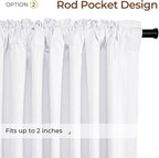 INOVADAY 100% Blackout Linen Curtains - Image 4