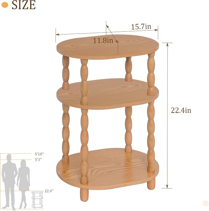 MaxSmeo End Table, Small Side Table - Image 3