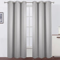 Blackout Curtains 42 x 95 inch/Light Grey Curtains Set of 2 Panels/Thermal by Lemomo
