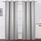 Blackout Curtains 42 x 95 inch/Light Grey Curtains Set of 2 Panels/Thermal by Lemomo