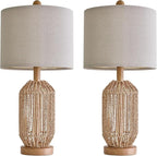 OYEARS 21" Boho Table Lamps Set of 2 - Image 8