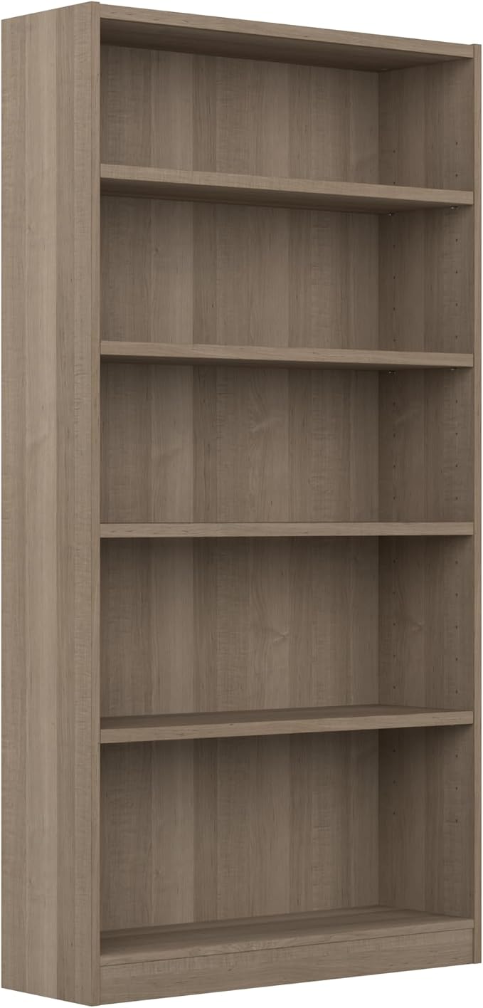 Bush Home Tall 5 Shelf Bookcase, 5 Tier Bookshelf Storage Cabinet by BushBusinessFurniture