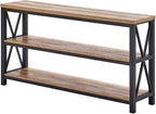 FATORRI Console Table for Entryway, Wood Sofa Table, Rustic Hallway Tables - Image 9