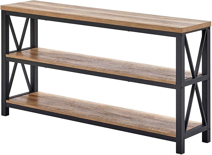 FATORRI Console Table for Entryway, Wood Sofa Table, Rustic Hallway Tables - Image 9