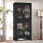 GAIOUS Black Kitchen Pantry Cabinet, Pantry Storage Cabinet by GAIOUS