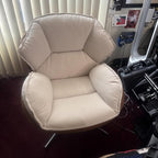 BESTANO Swivel Accent Chair, Chenille Upholstered Modern Living Room Chair - Image 8