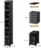 5-Tier Tall Narrow Storage Cabinet, Slim Bathroom Storage Cabinet - Image 2