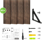 Fixwal Floating Shelves for Wall, Wood Wall Mounted Shelves for Bedroom - Image 5