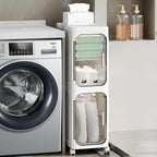 2-Tier Narrow Storage Cabinet, Slim Bathroom Storage Cabinet - Image 3
