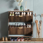 Shoe Cabinet Storage, Modern Freestanding Organizer by QIVOMIX