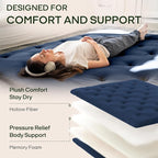 ZonLi Japanese Floor Futon Mattress Full Size 75"x 54", 100% Cotton Cover 2.5'' - Image 3