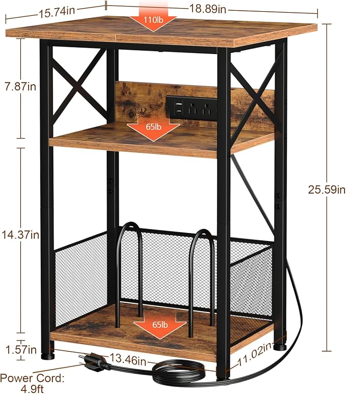 AMHANCIBLE Record Player Stand - Image 3