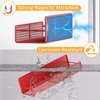 DTUQYX Magnetic Spice Rack for Refrigerator, 4 Pack 100% Metal Strong Magnet - Image 4