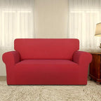 PureFit Stretch Loveseat Covers Fleece Couch Covers - Image 2
