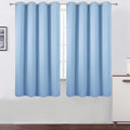 Sky Blue Thermal Blackout Curtains/52 x 63 Inch/Set of 2 Panels Room Darkening by Lemomo