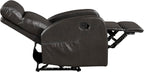 Lexicon Manual Recliner Chair, Faux Leather Reclining Chair, Wall Hugger - Image 15