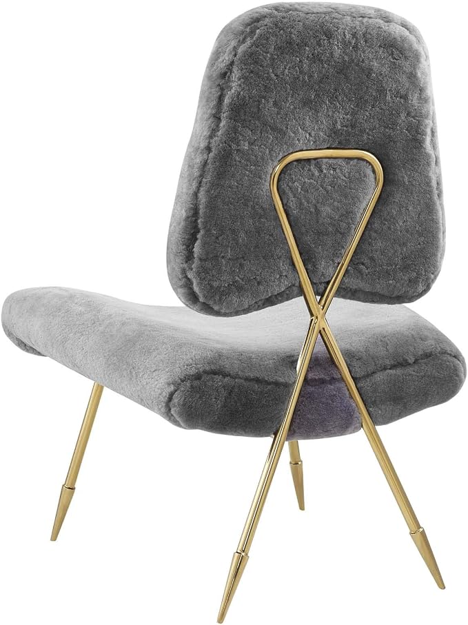 Modern Contemporary Urban Living Room Lounge Club Lobby Accent Chair, Metal - Image 5
