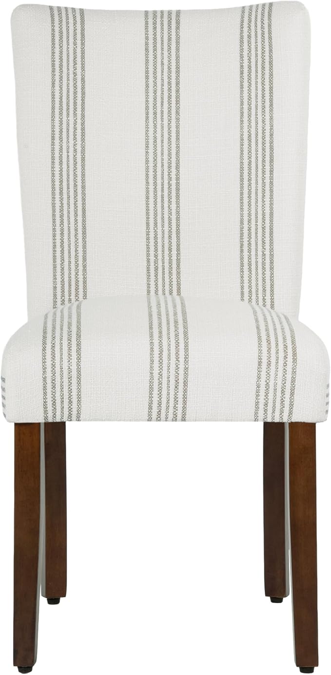 HomePop Classic Parsons Dining Chair- Brown Stripe - Image 6