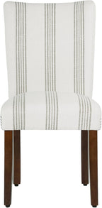 HomePop Classic Parsons Dining Chair- Brown Stripe - Image 6