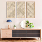 IARTTOP Large Boho Wooden Wall Art 16x32 Inch Framed Mid century Modern Wood - Image 8
