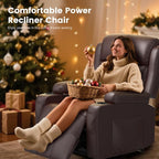 Home Theater Seating Power Recliner Chair, Massage Reclining Sofa - Image 7