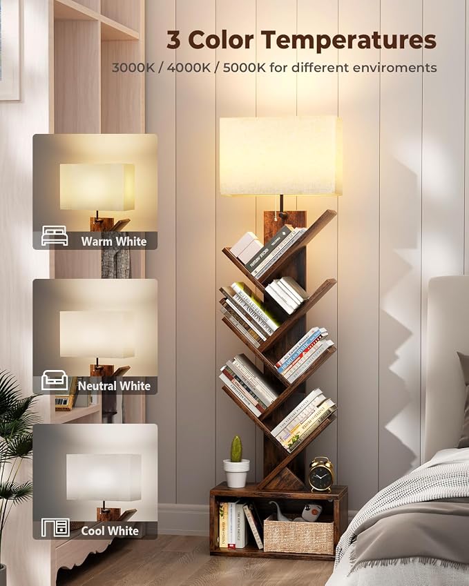 Evermagin 6 Tier Tree Bookshelf - Image 5