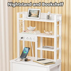Furnulem Tall Night Stand, 52.1 Inch LED Nightstand - Image 6