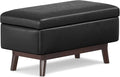 SIMPLIHOME Owen Small Rectangular Storage Ottoman by SimpliHome