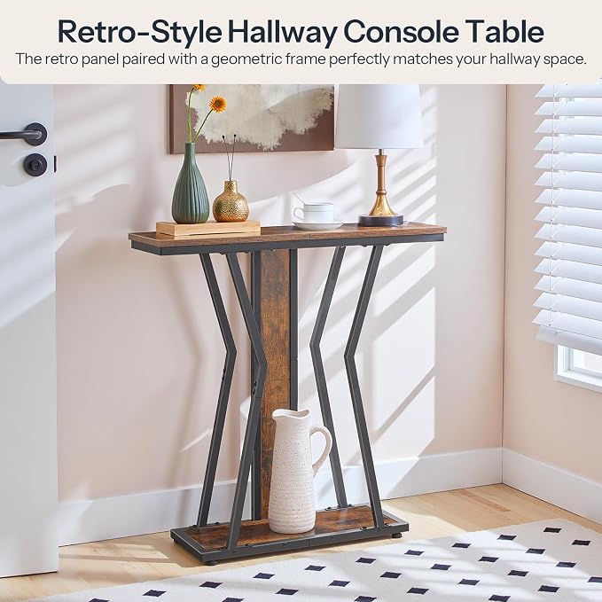 HOOBRO Narrow Console Table, 29.5" Small Entryway Table - Image 5
