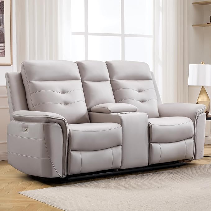 ANJ Power Reclining Loveseat Sofa by ANJ