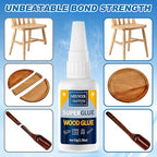 Meuvcol Extra Strong Wood Glue, 100g Fast Drying Clear Wood Adhesive - Image 2